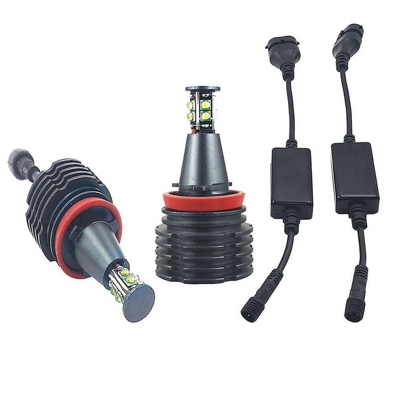 E92-a40 Headlight Bulb, 6000k Led Angel Eyes Lights Canbus for E60 E61 E63 X5 E70 X6 E71 E90 E91 E92