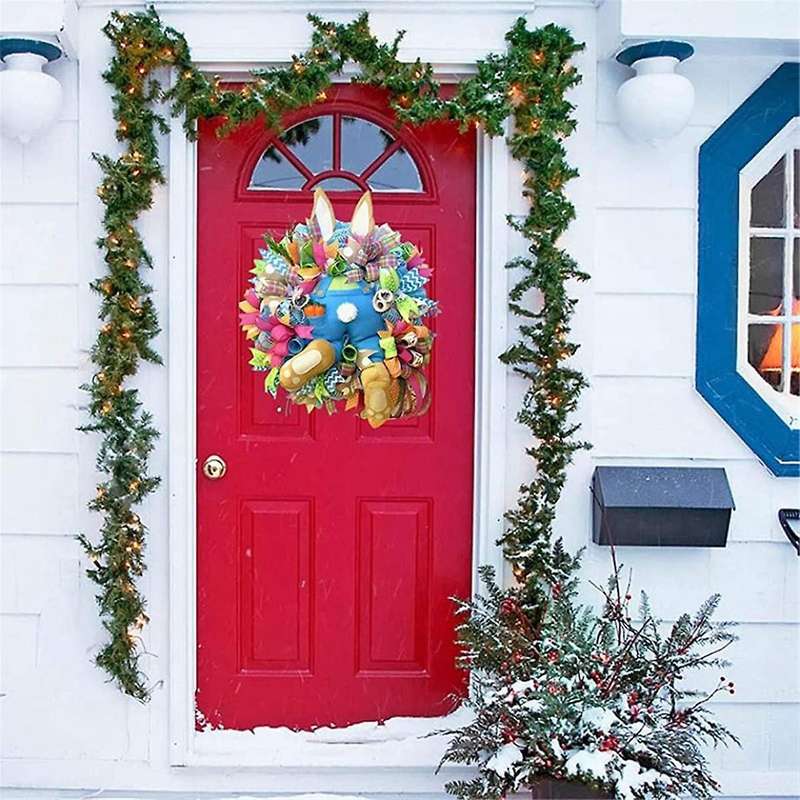 Easter Decoration Easter Wall Hanging Thief Bunny Butt Ears Feet Garland Wreath Front Door Welcome S