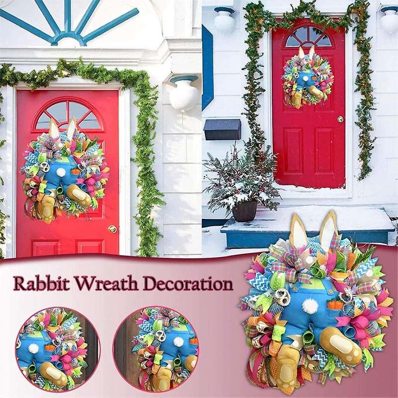 Easter Decoration Easter Wall Hanging Thief Bunny Butt Ears Feet Garland Wreath Front Door Welcome S