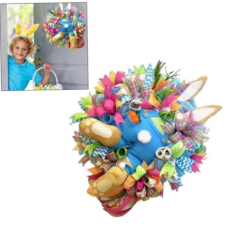 Easter Decoration Easter Wall Hanging Thief Bunny Butt Ears Feet Garland Wreath Front Door Welcome S