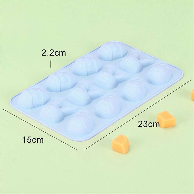 Easter Egg Silicone Bunny Silicon Mold for Chocolate, Egg Shaped Mold Baking Pan, Cake Chocolate Mol