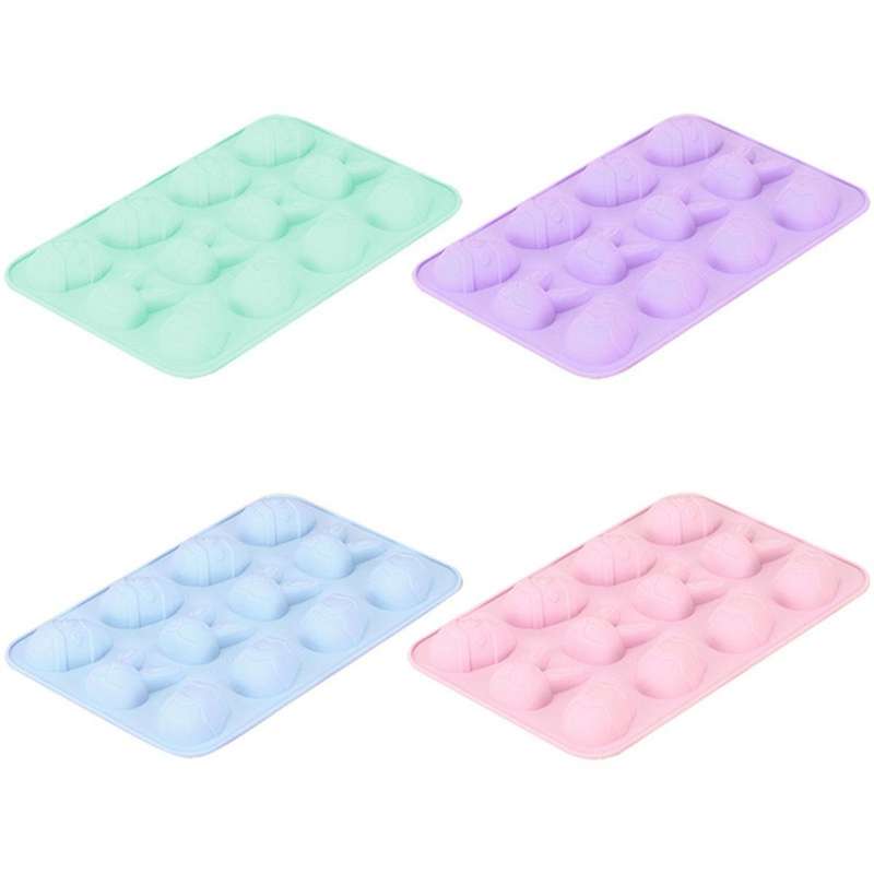 Easter Egg Silicone Bunny Silicon Mold for Chocolate, Egg Shaped Mold Baking Pan, Cake Chocolate Mol