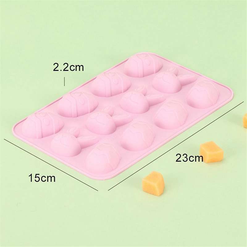 Easter Egg Silicone Bunny Silicon Mold for Chocolate, Egg Shaped Mold Baking Pan, Cake Chocolate Mol