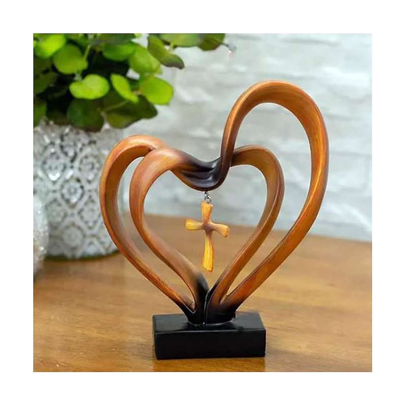 Easter Jesus Entwined Decor,with 2 , Jesus Decorations for Table Christian Standing