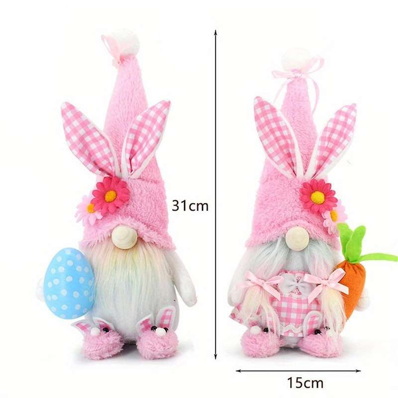 Easter Gnomes Decorations for Home Gnome Plush Easter Bunny Easter Decor Gifts for Girls