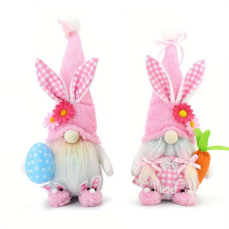 Easter Gnomes Decorations for Home Gnome Plush Easter Bunny Easter Decor Gifts for Girls