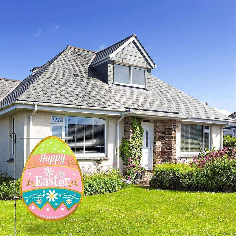 Easter Garden Flag 12.2 X 16.5Inch, Double-Side Welcome Garden Flags for Easter Decorations Welcome