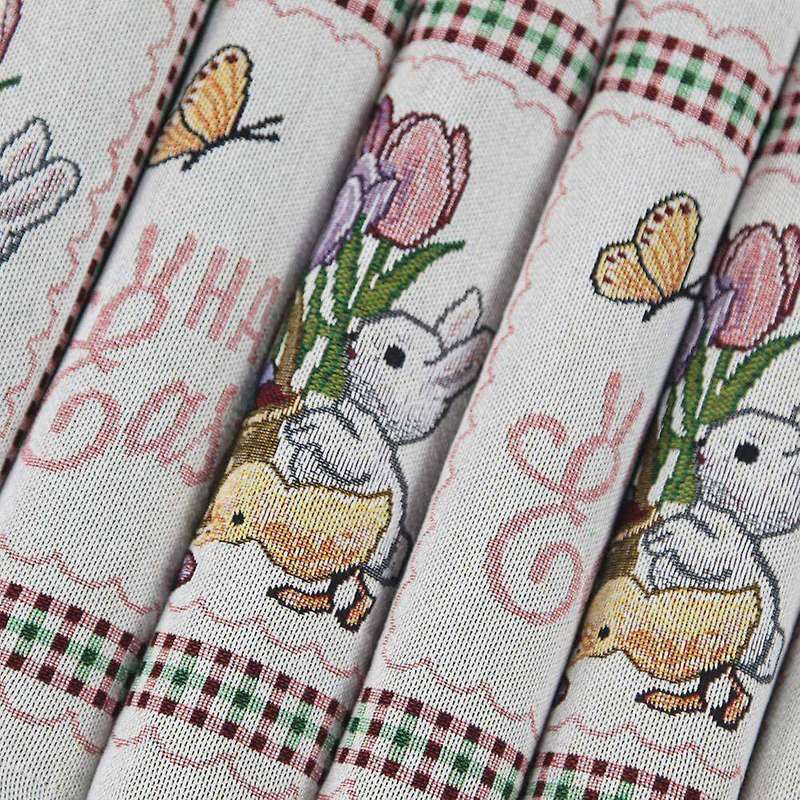 Easter Placemats Set of 4 - Easter Kitchen Placemats for Dining Table, Flower Bunny Placemats for Ea