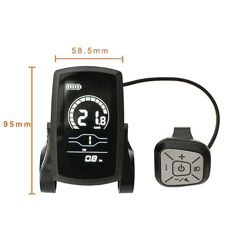Ebike 36v48v Yl80c Lcd Meter Intelligent Control Panel Display for Ebike Controller Waterproof Plug