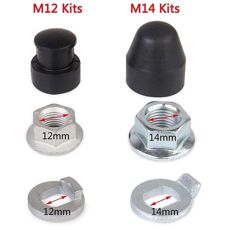 E-Bike Electric Bicycle Hub Motor Axle M12 Front Lock Nut /Lock Washer / /Nut Cover with 12mm Shaft