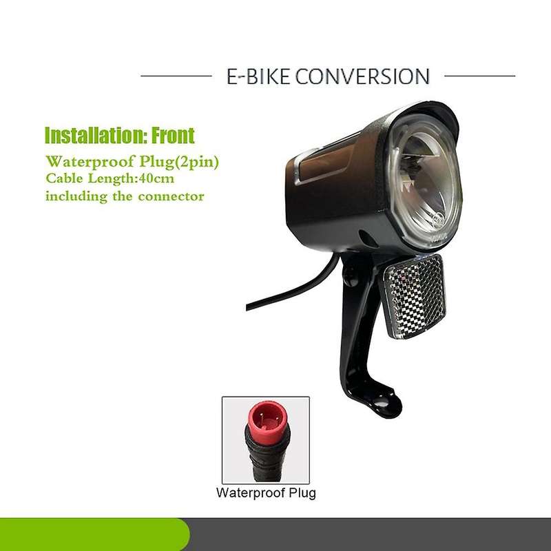 Ebike LED Light 12V- 72V Electric Bike Headlight Waterproof for Electric Bicycle Motorcycles Front
