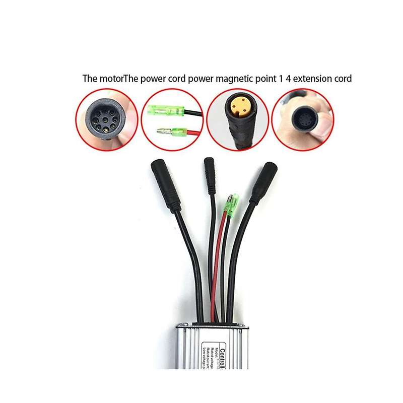 E-bike Kt Controller 36v/48v500w 9-tube Kt-22a Square Wave Waterproof Connector Controller Cycling