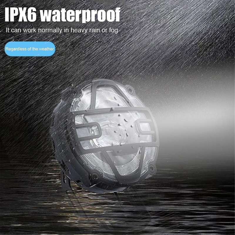E-Bike Headlights 36V 48V Electric Bicycle Horn Light Waterproof Aluminium Alloy Head Light Night Ri