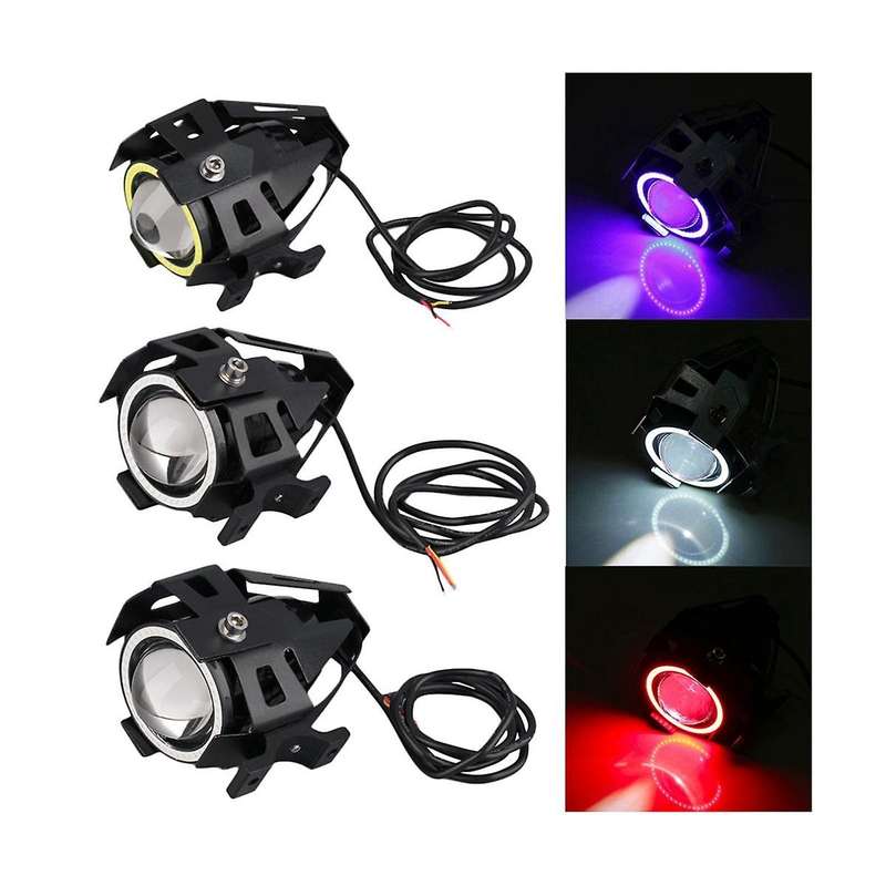 E-bike Light Headlight Input Dc 12v-80v Ebike Handlebar Lamp Electric Scooter Led Front Light