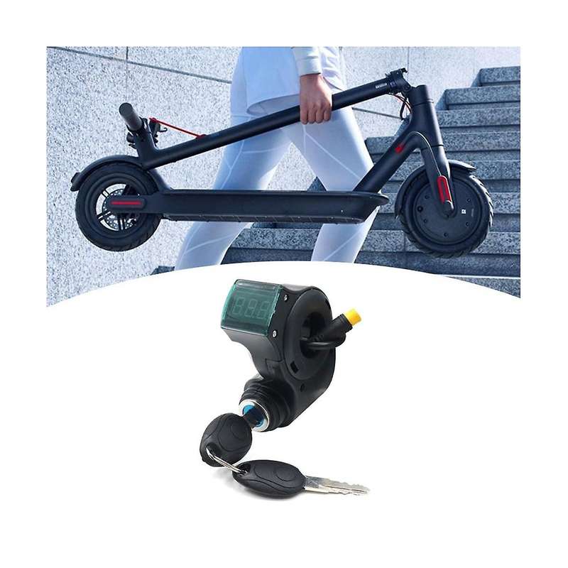 E-bike Lgnition Lock Key Thumb Throttle Voltmeter Digital Voltage Display Switch 3pin for Universal