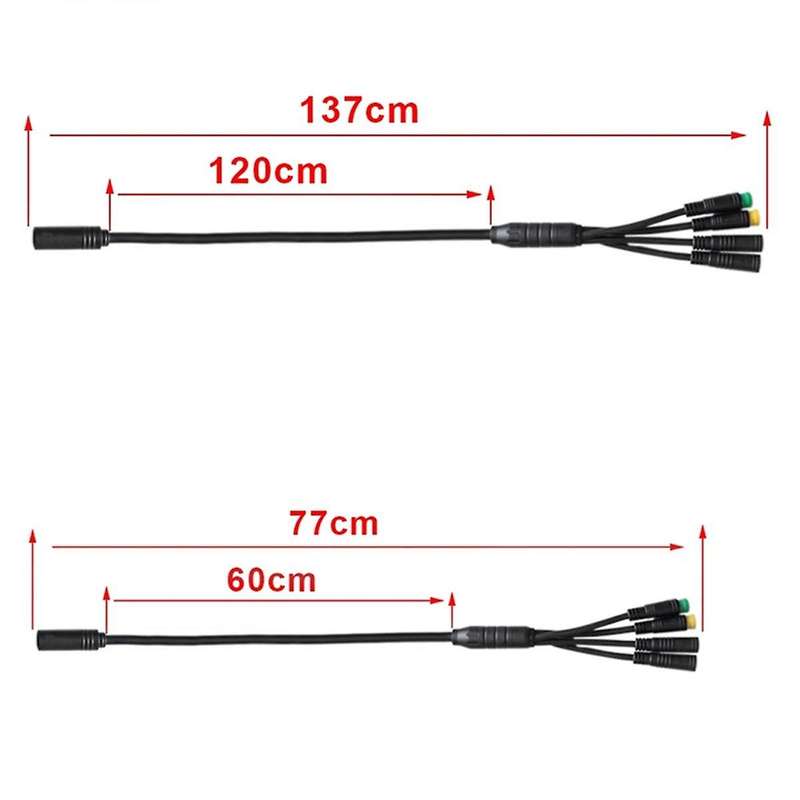 Ebike Motor Cable 1T4 for Middle Motor BBS01 BBS02 with Display Brake Lever and Throttle Connector
