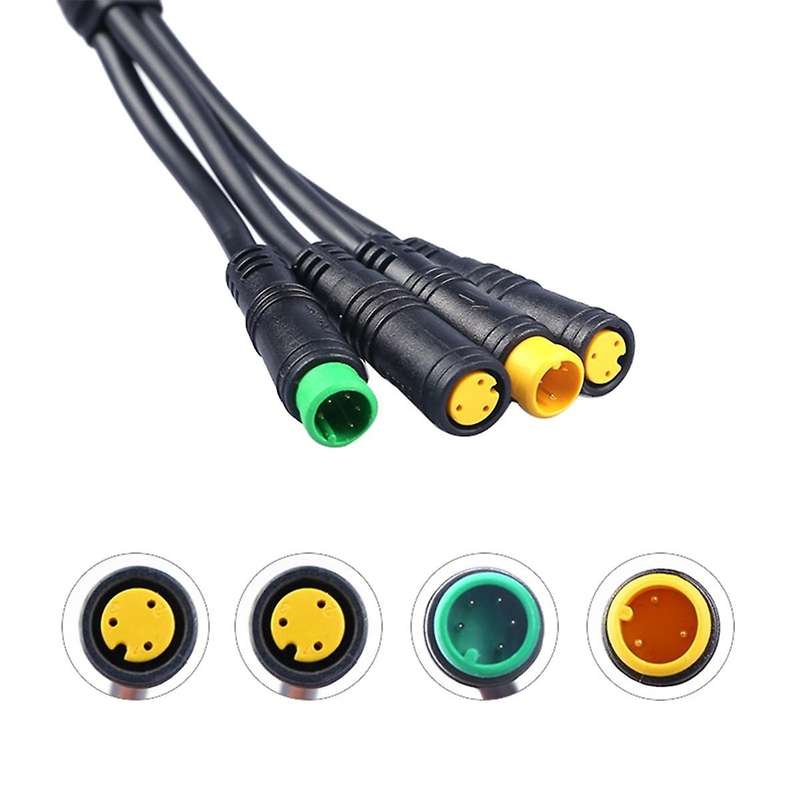 Ebike Motor Cable 1T4 for Middle Motor BBS01 BBS02 with Display Brake Lever and Throttle Connector