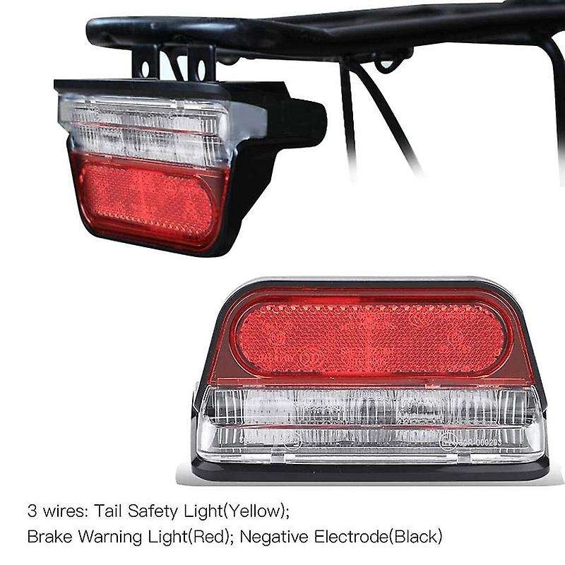 Ebike Light Set with Electric Bicycle Headlight and E Bike Rear Lamp DC6V 12V 36V 48V 60V 72V LED Eb