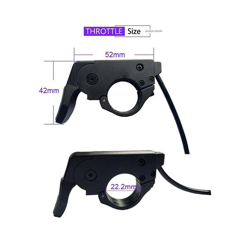 Ebike Throttle Quick Disassembly Thumb Throttle Left/right 109r Hand Finger Throttles for 12v-72v E