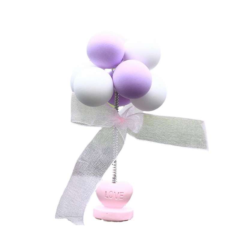 E-Dashboard Ornament, Balloon Bobblehead Car Dash Decor Car Interior Shaking Head Ornaments for Desk