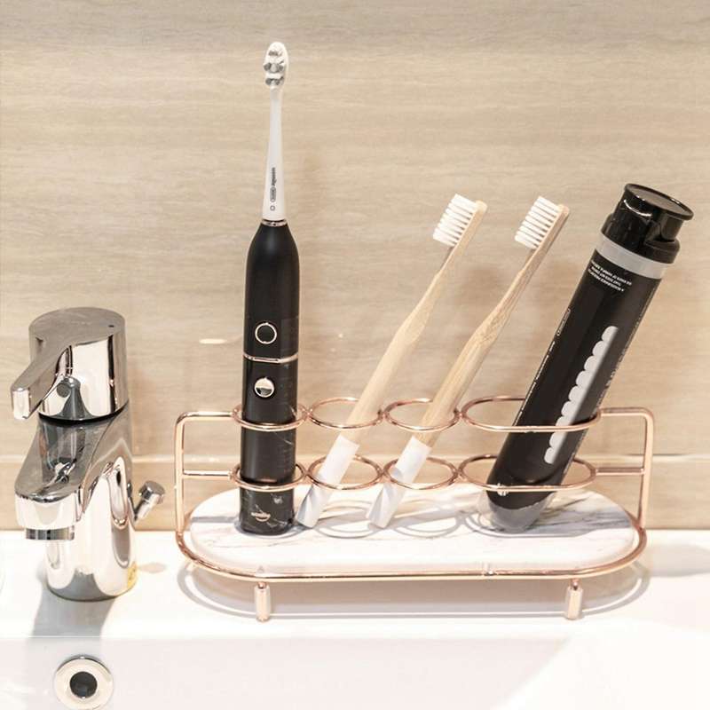 Eectric Toothbrush Holder Light Luxury Bathroom Shelf Washing Table Diatom Mud Absorbent Pad Storage