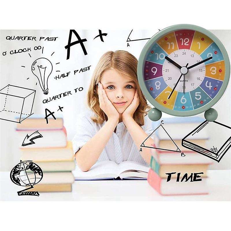 Educational Wall Clock Learning Time, Silent Non-ticking Decorative Clock for Classrooms Or Bedroom