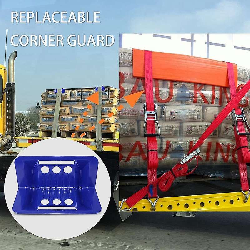 Edge Protectors Flatbed Corner Tie Down Protectors Protects Cargo Edges From Wear and Tear,10Pcs