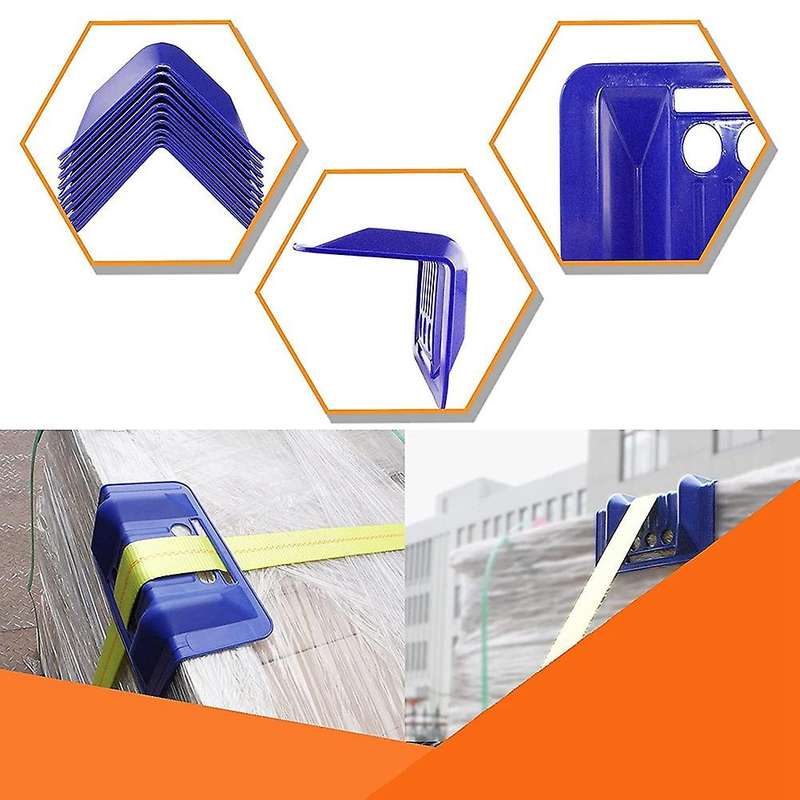 Edge Protectors Flatbed Corner Tie Down Protectors Protects Cargo Edges From Wear and Tear,10Pcs