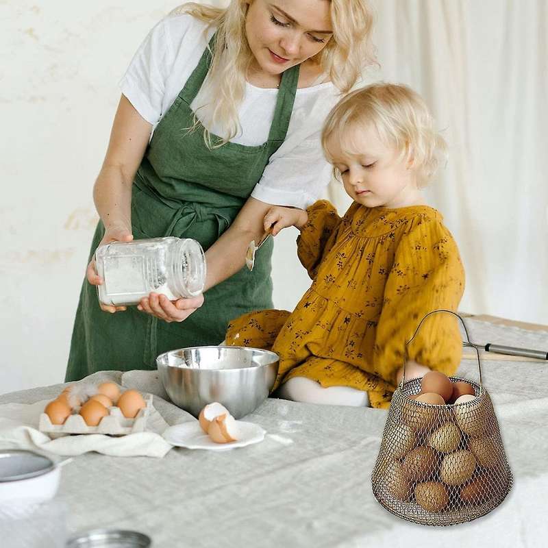 Egg Basket, Collapsible Mini Egg Storage for Eggs - Can Easily Load Eggs for Carrying and Collectin