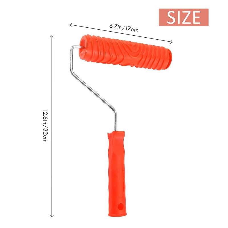 Eg300T 7 Inch Rubber Roller+Ms16 Imitation Realistic Wood Grain Tool
