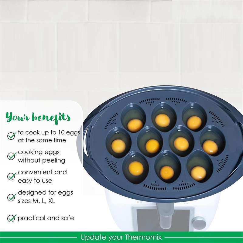 Egg Boiler 10 Eggs Egg Boiler SteamEGGS MAX - for TM6 Accessories - Egg Poacher - Accessories for
