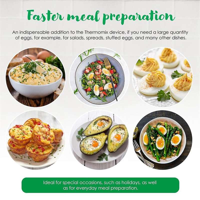 Egg Boiler 10 Eggs Egg Boiler SteamEGGS MAX - for TM6 Accessories - Egg Poacher - Accessories for