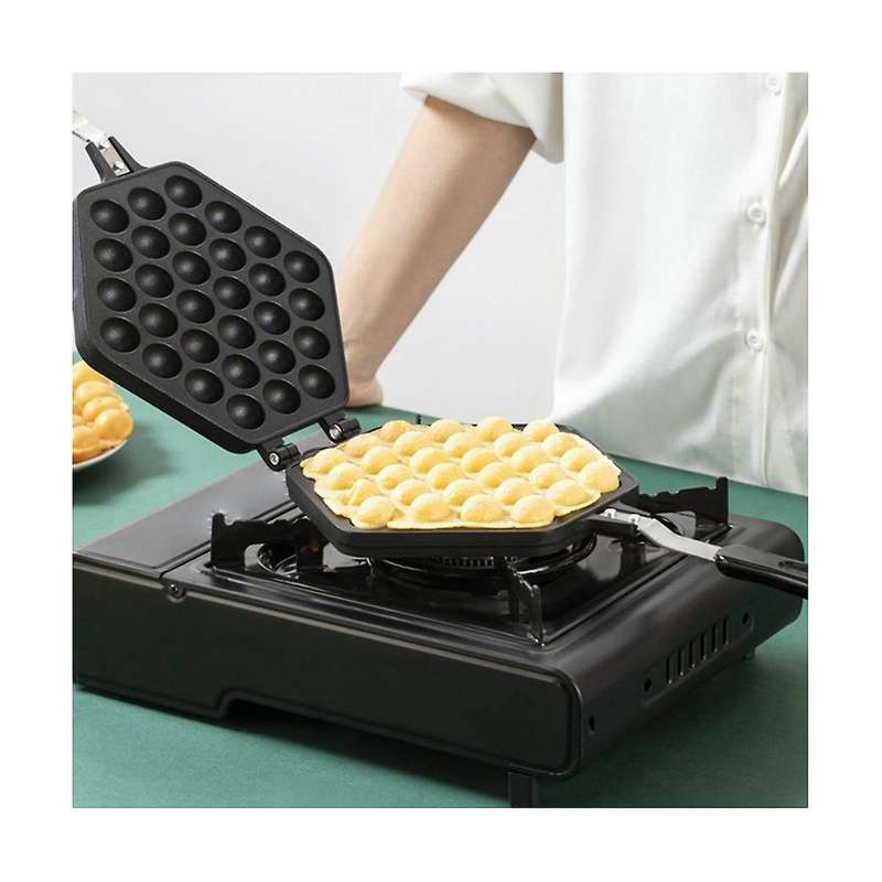 Egg Bubble Cake Baking Pan Mold Eggettes Iron Aluminum Hongkong Waffle Pan Mould Non-stick Coating D
