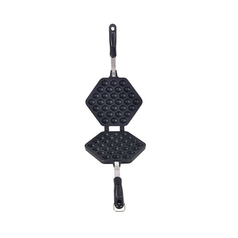 Egg Bubble Cake Baking Pan Mold Eggettes Iron Aluminum Hongkong Waffle Pan Mould Non-stick Coating D