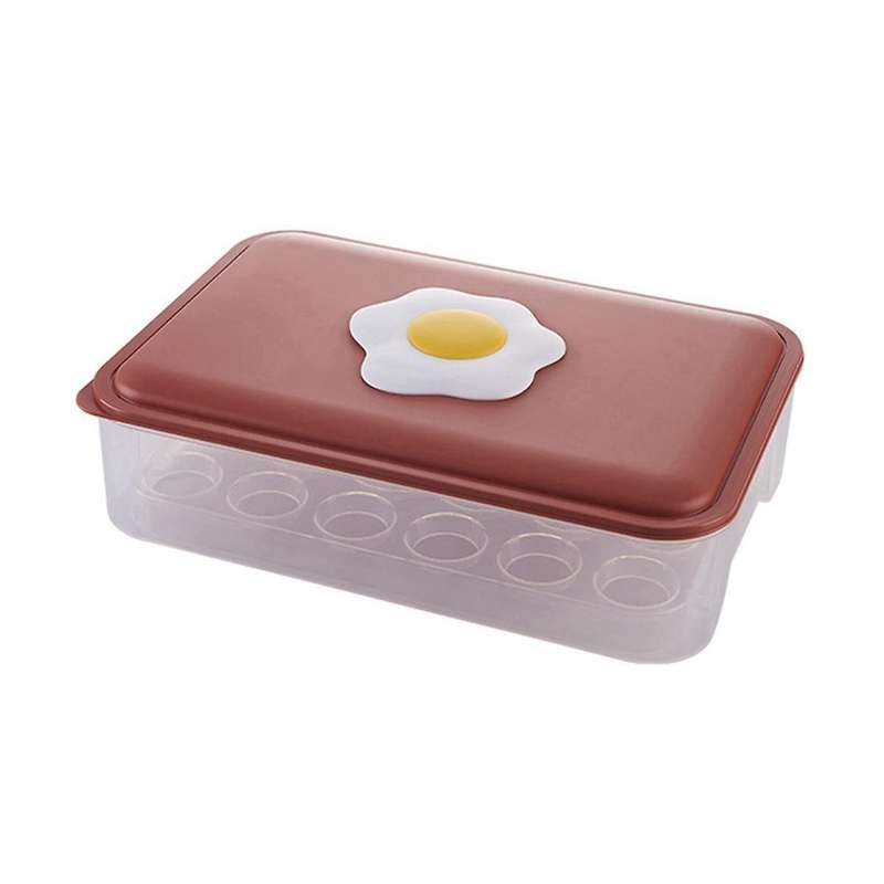 Egg Carton Refrigerator -keeping Storage Box, Kitchen with Lid Duck Egg Anti-drop Egg Grid