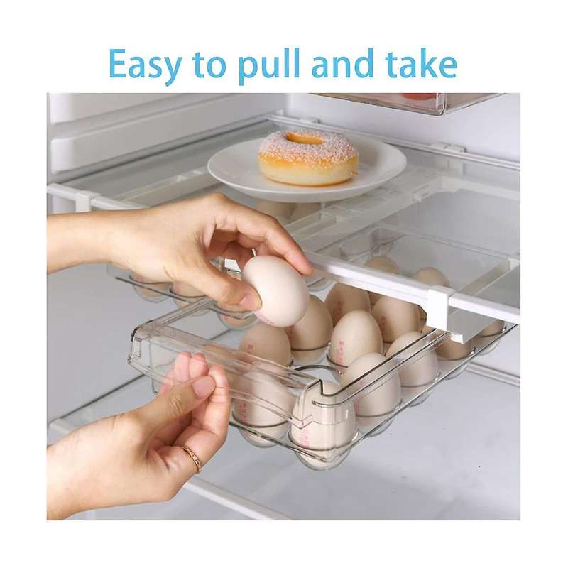Egg Holder for Refrigerator,egg Storage Drawer for Refrigerator,fridge Drawer Organizer Pull Out Eg