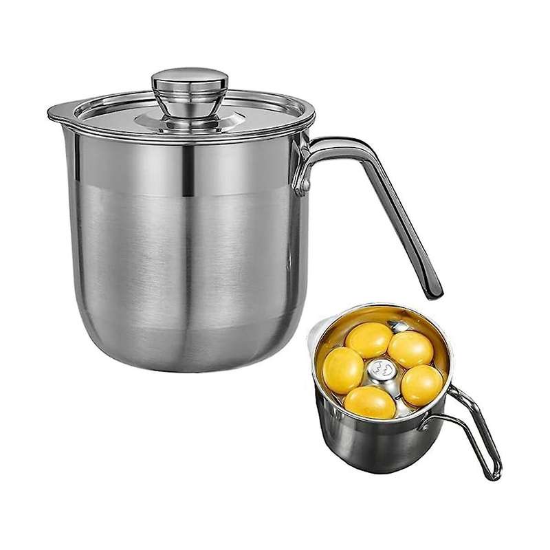Egg Separator, Stainless Steel Yolk White Separator Tool with Cover, Yolk Separator Separates Multi