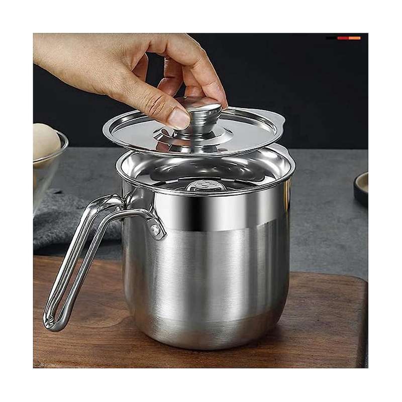 Egg Separator, Stainless Steel Yolk White Separator Tool with Cover, Yolk Separator Separates Multi