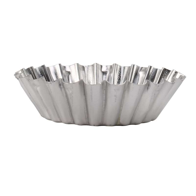 Egg Tart Molds, Non-stick and Reusable Tart Pan for Baking, Aluminum Mini Mould for Tarts, Mini Cak