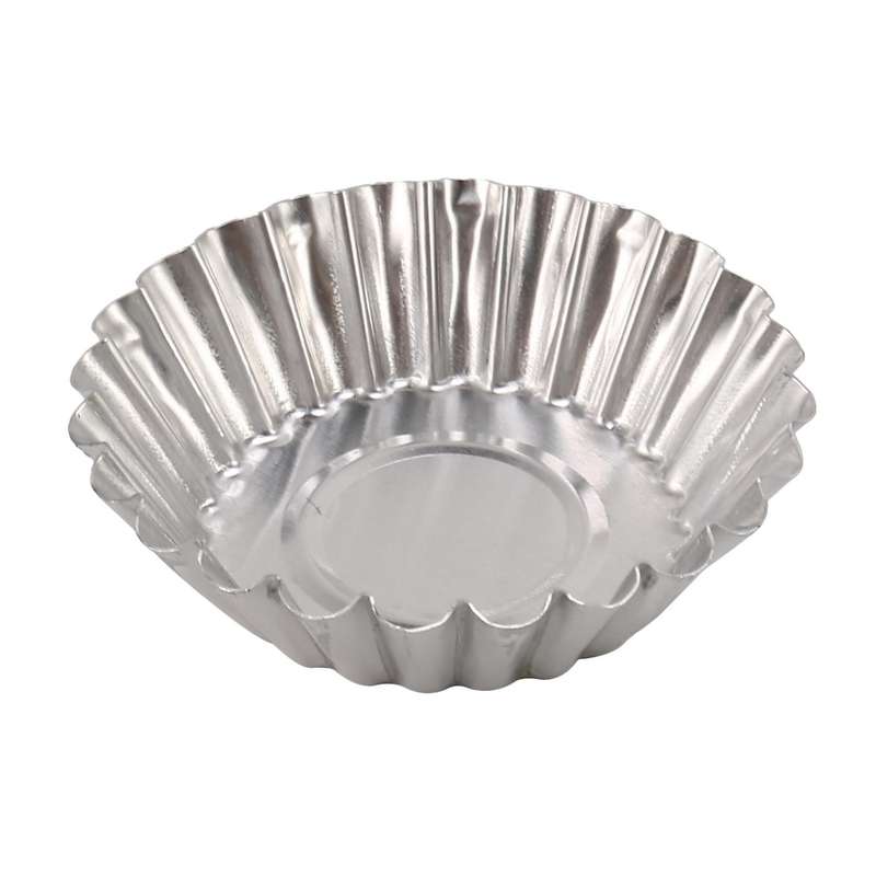 Egg Tart Molds, Non-stick and Reusable Tart Pan for Baking, Aluminum Mini Mould for Tarts, Mini Cak