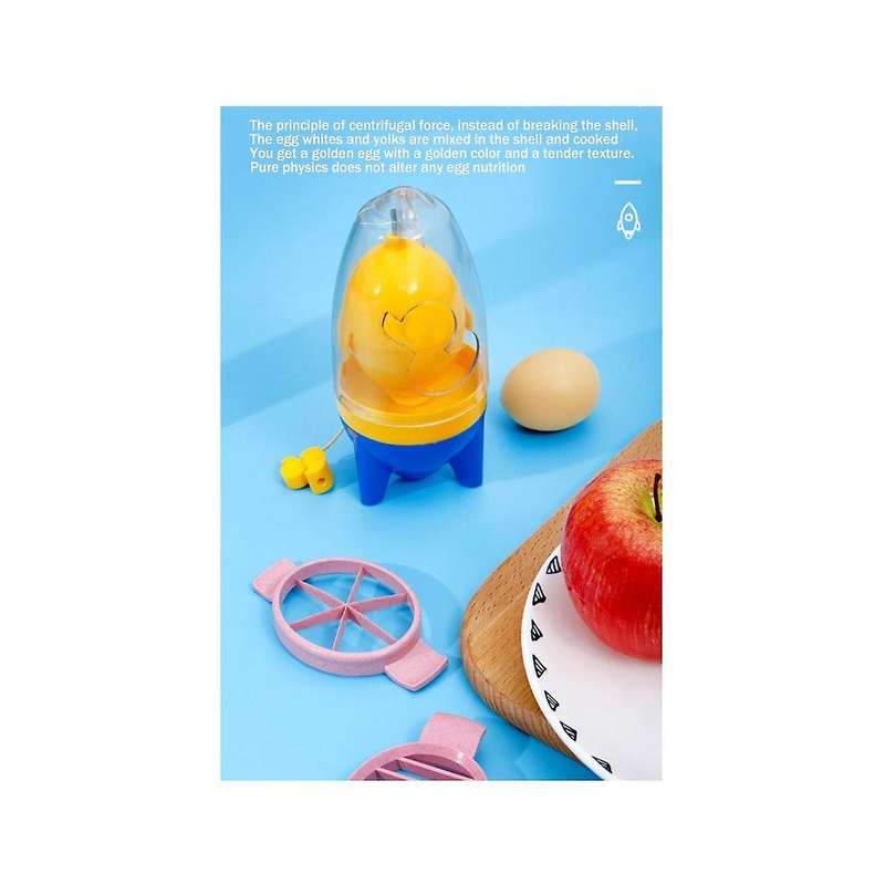 Egg Yolk Shaker -mixing Whisk Eggs Spin Mixer Stiring Maker Puller Manual Egg Shake Tool Kitchen Co