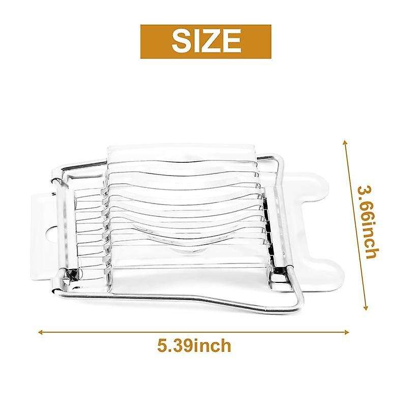 Egg Slicers Stainless Steel Wire Egg Cutter for Egg Mushroom Tomato Strawberry Fruit Garnish Slicer