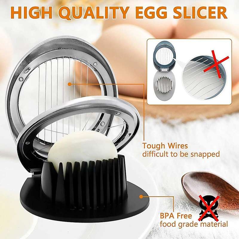 Egg Slicer, Egg Slicer for Hard Boiled Eggs Suitable for Egg Strawberry Soft Fruits Slicer Sandwich