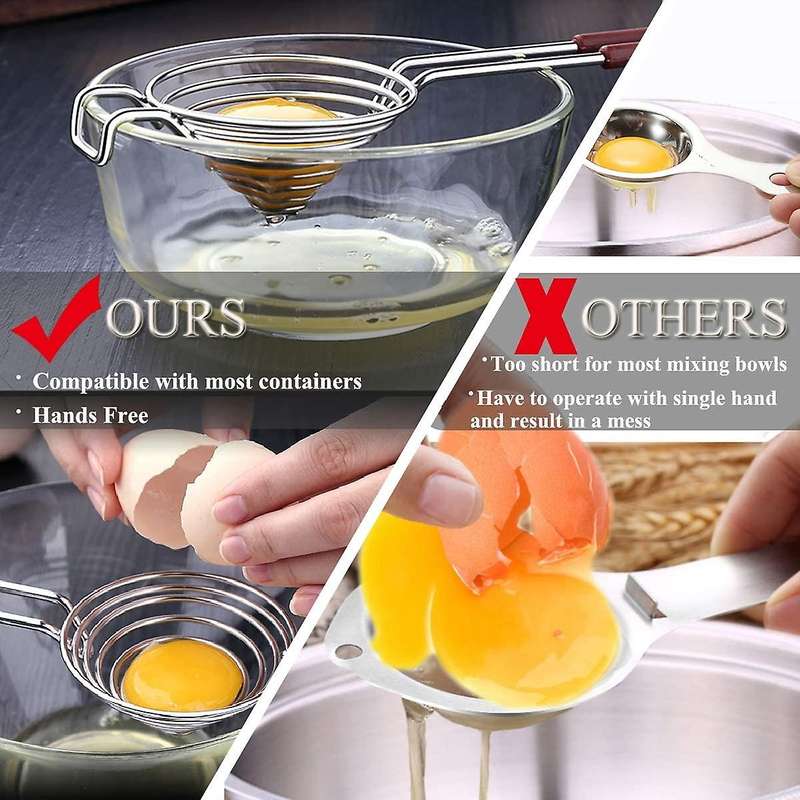 Egg Separator,yolk White Separator Tool,egg Yolk Separator Kitchen Tool White Yolk Filter Eggs Siev
