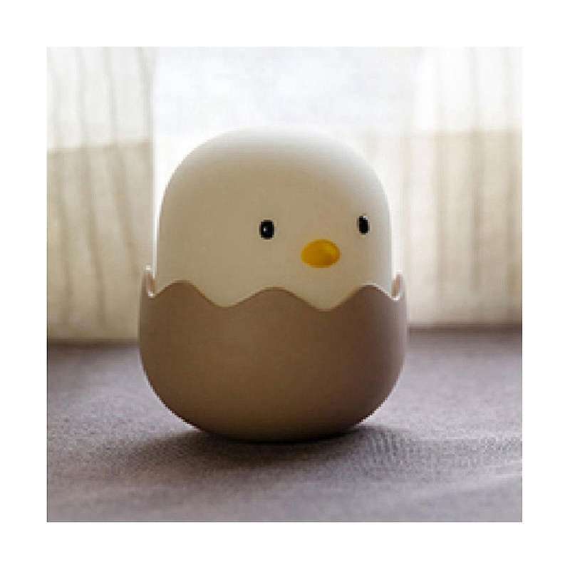 Eggshell Chicken Night Light Bedroom Charging Pat Silicone Lamp Cartoon Chicken Bedside Sleeping Em