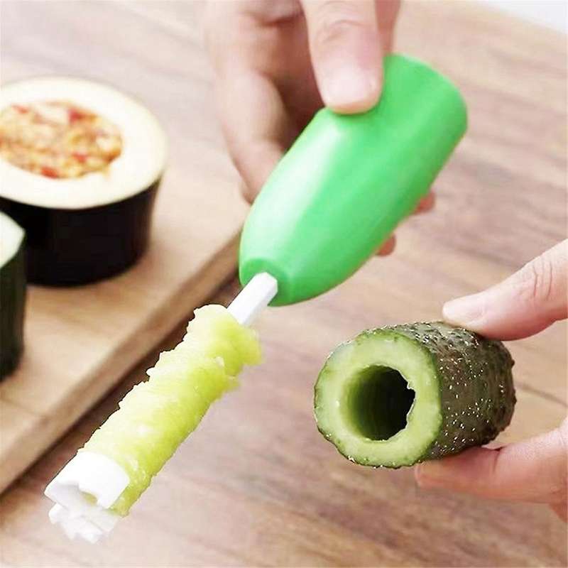 Eggplant Corer Tomato Seeds Remover Pitter Fruit Core Seed Remover Vegetable Spiral Seed Kitchen Ga