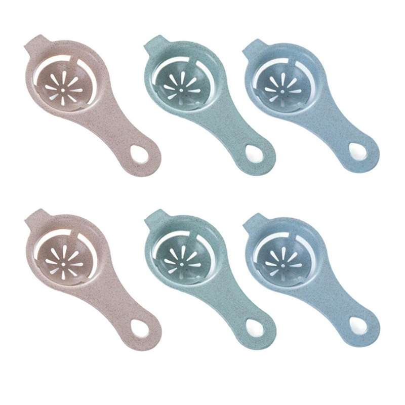 Egg Yolk White Separator 6pcs Egg Separator Egg Yolk Separator Food Grade Egg White Filter Egg Sepa