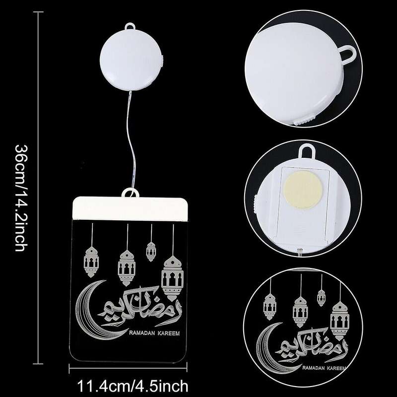 EID and Ramadan Decor EID Night Light Ramadan Decorations for Home Islamic Muslim Party Decor A
