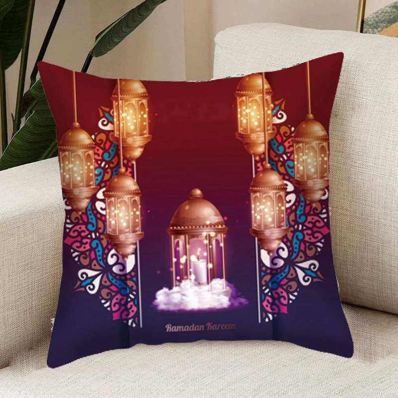 EID Mubarak Decor Cushion Cover Ramadan Decorations Home Islamic Muslim Decor Ramadan Kareem Pillow