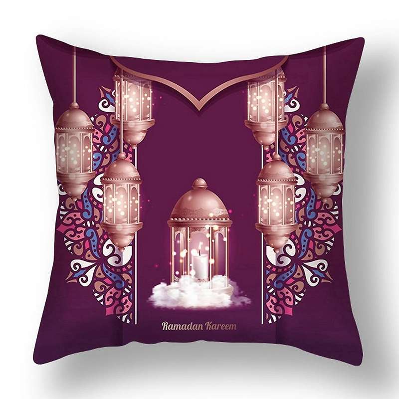 EID Mubarak Decor Cushion Cover Ramadan Decorations Home Islamic Muslim Decor Ramadan Kareem Pillow